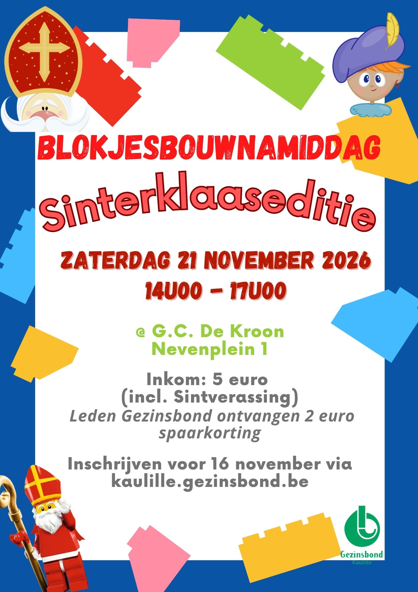 Blokjesbouwnamiddag Sinterklaaseditie